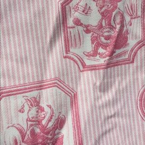 Pink Rabbit 🐇 & Monkey 🐒 Musician Home Fabric